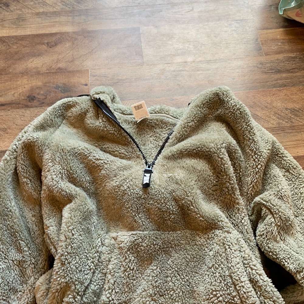 Vs pink Sherpa with hood